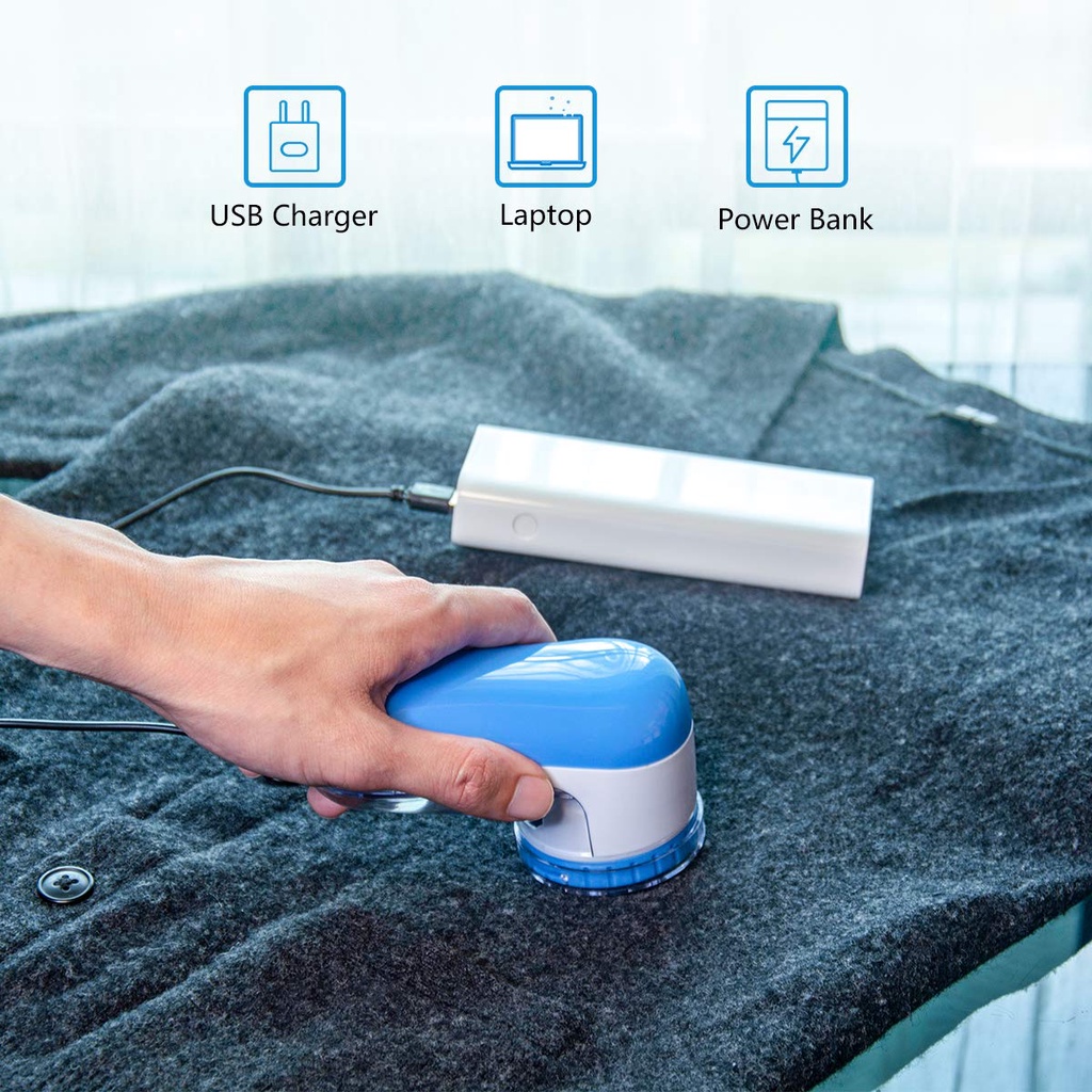 Electric Lint Remover USB Fluff Razor For Fabric Sweater Clothes Remove Fluff Pellets Cut Shakang - Image 3