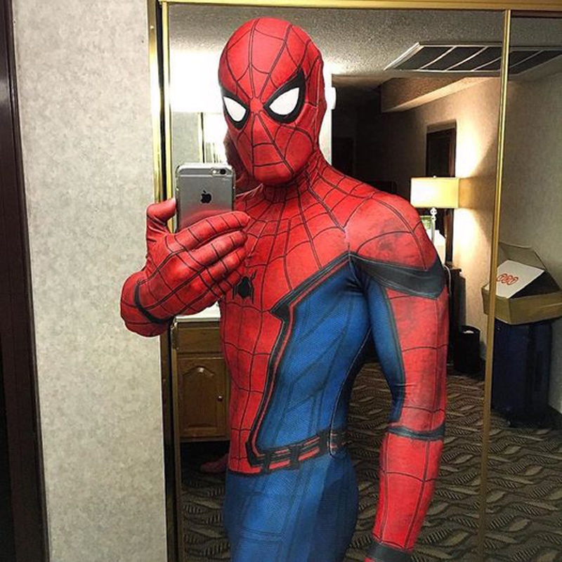 OFNYCOS】Movie Spider-Man Homecoming Costume Adult Spiderman Cosplay Costume  Halloween Cool Superhero Spandex Zentai Suit Aubalee | Shopee Philippines