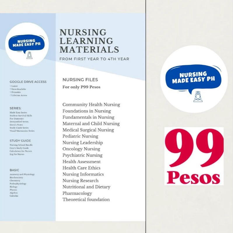 Nursing Learning Materials Medical Books (Nursing Made Easy PH