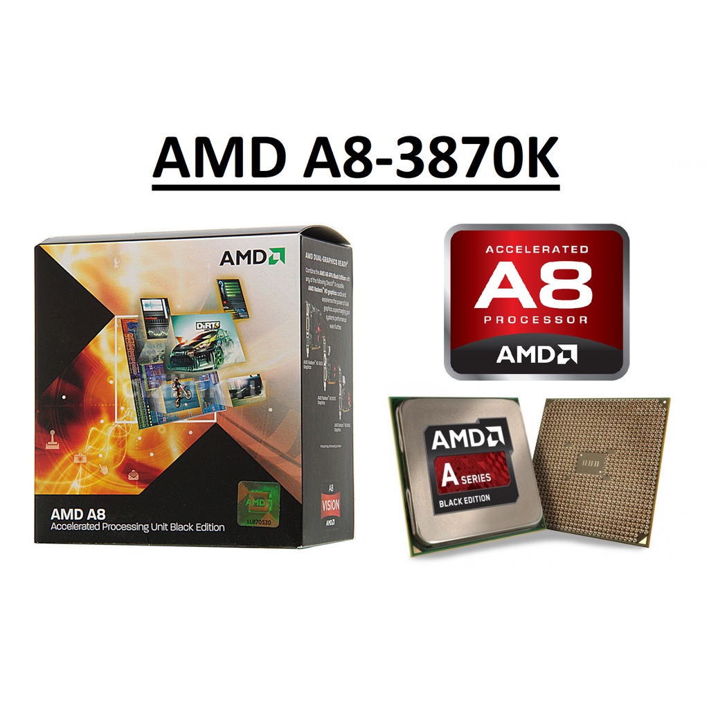 Fast Shipping Cpu Amd A8 3870k Quad Core Processor 3 0 Ghz 4 Mb Cache Socket Fm1 100w Cpu Processor Shopee Philippines