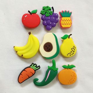 fruit croc charms