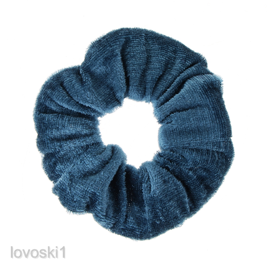 5 Set Velvet Hair Scrunchies Elastic Hair Band Soft Bobble Hair