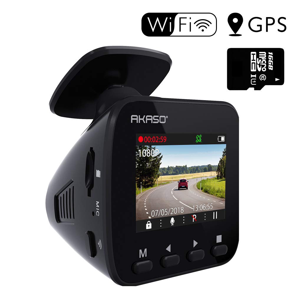Dash Cam WiFi 1080P FHD  AKASO V1 Dash Camera for Cars  Shopee
