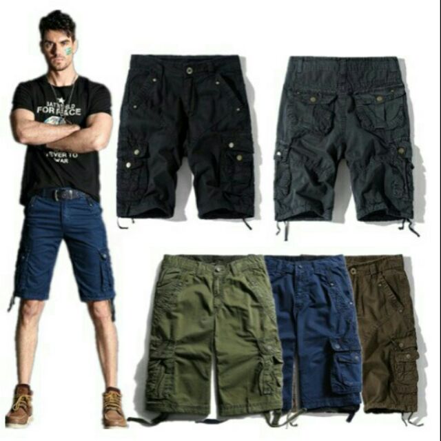 mens cargo shorts with phone pocket