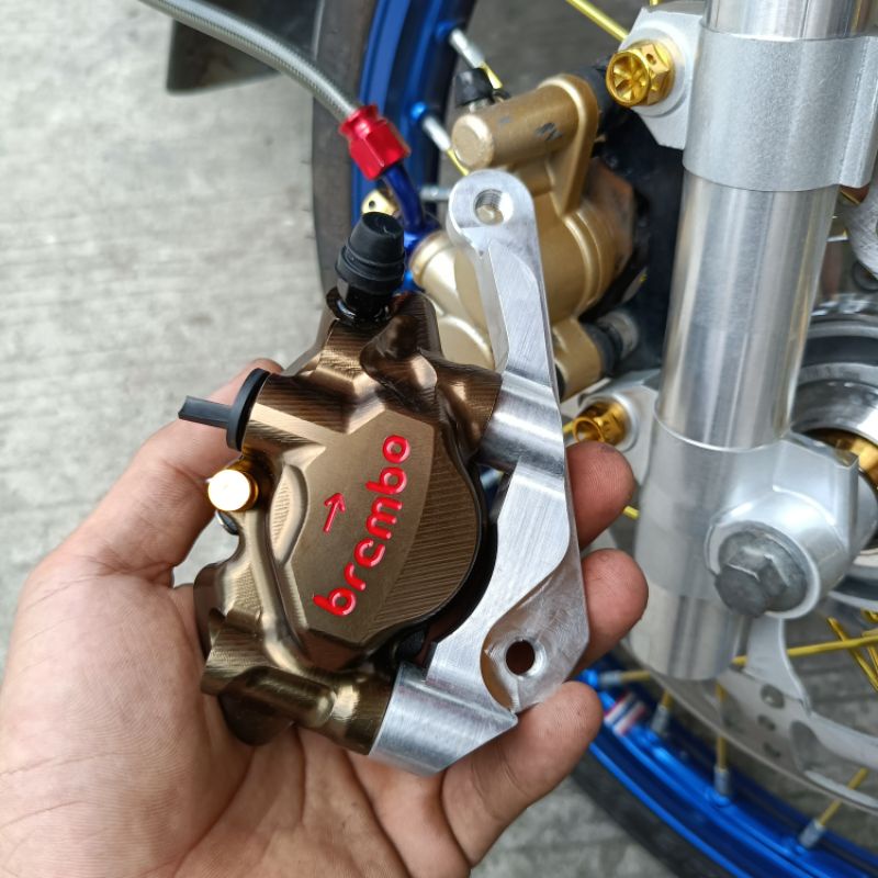 brembo doraemon caliper bracket ( wave bracket only di kasama caliper