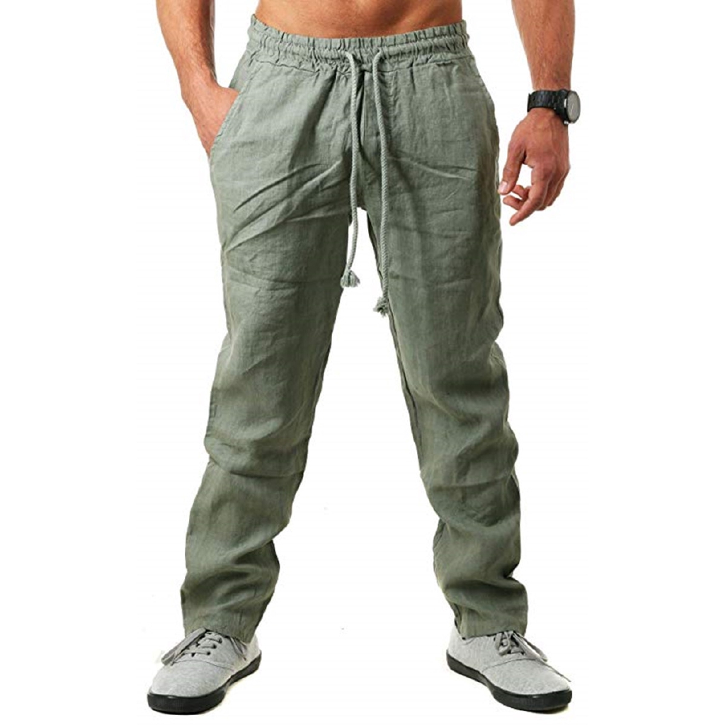 mens casual linen pants