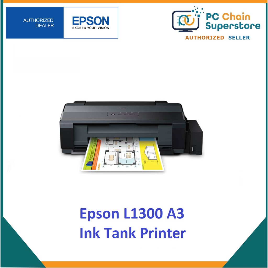 Epson L1300 A3 Ink Tank Printer With Set Of Inks Shopee Philippines 6373