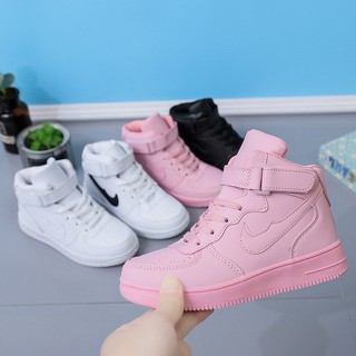 kids high-tops sneakers shoes for  kids  white board shoes#25-36