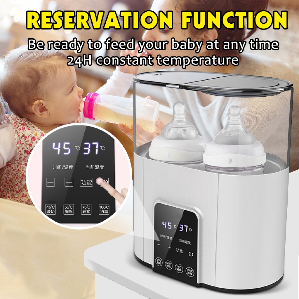 baby bottle warmer with timer