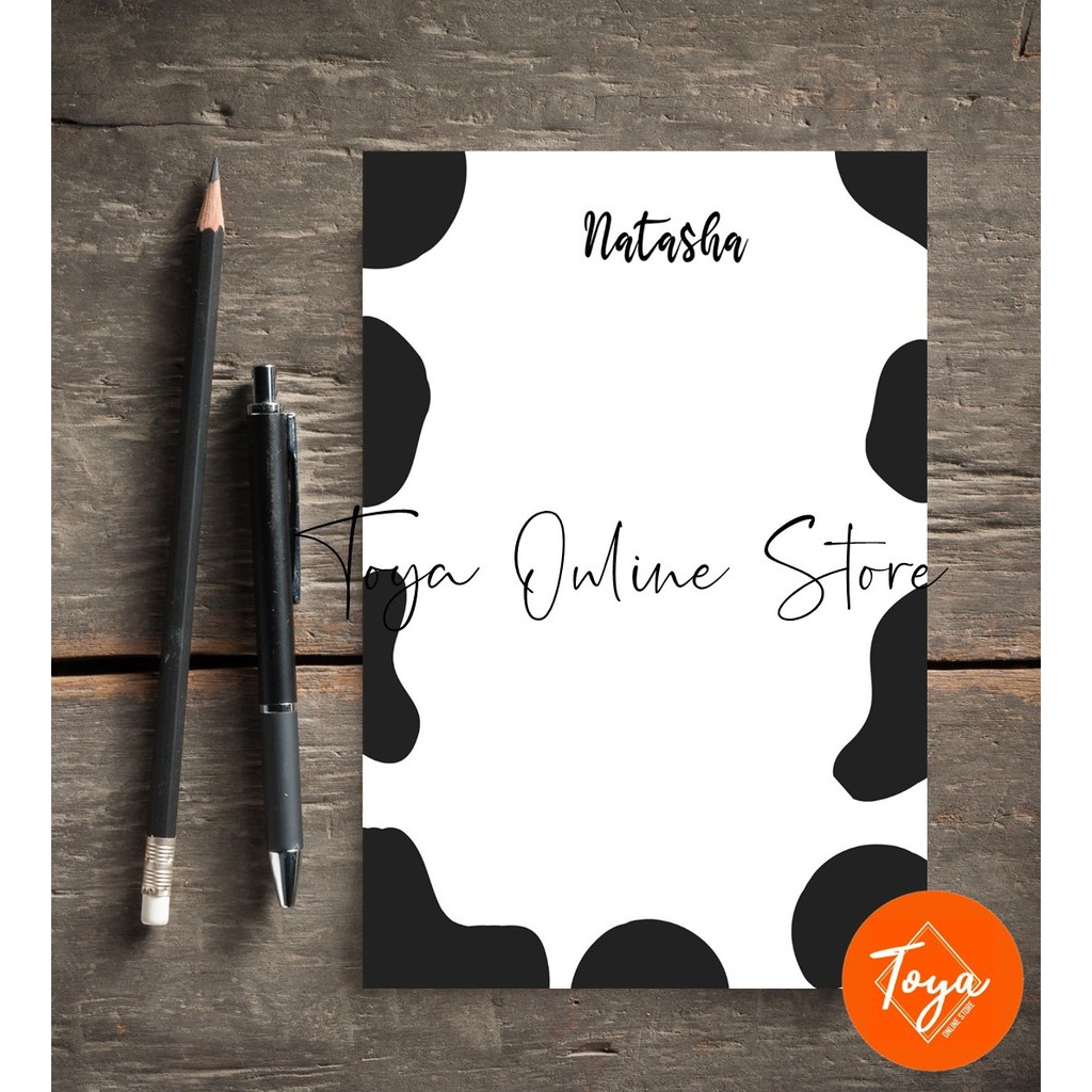 Personalized Notepad Cute Notepad with Name Custom Name Shopee
