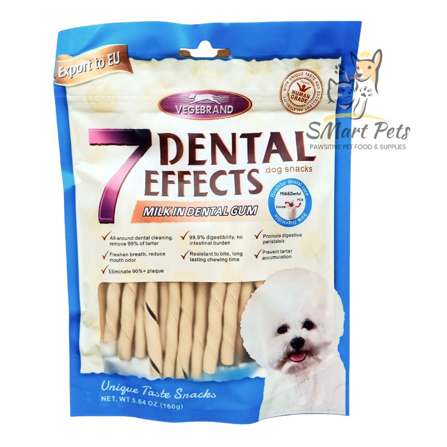 Vegebrand 7 Dental Effects Unique Taste Dog Snacks for