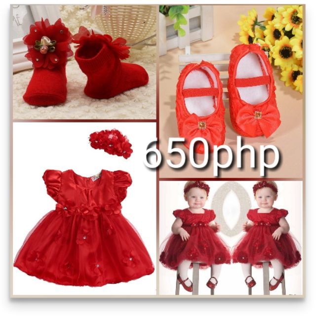 red baby dress shoes