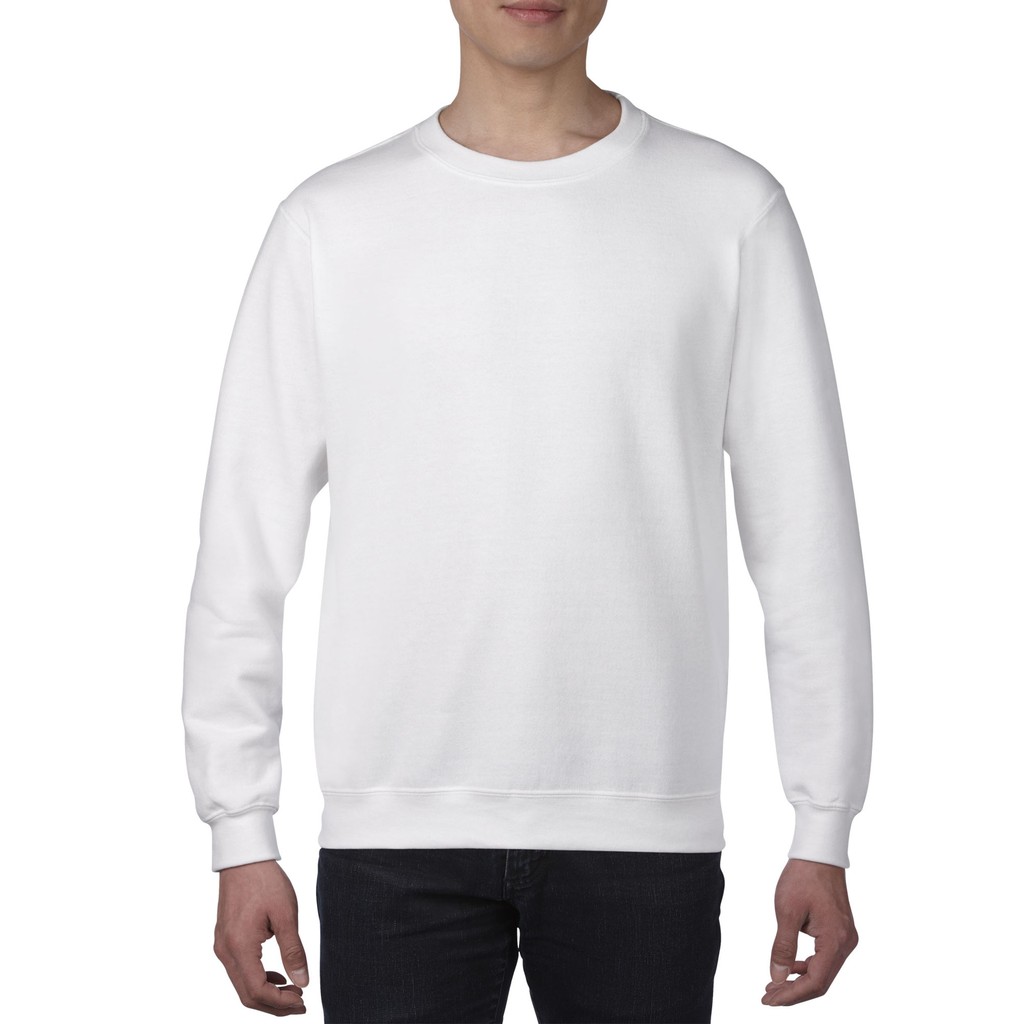 Gildan Heavy Blend Adult Crewneck Sweatshirt (White) | Shopee Philippines