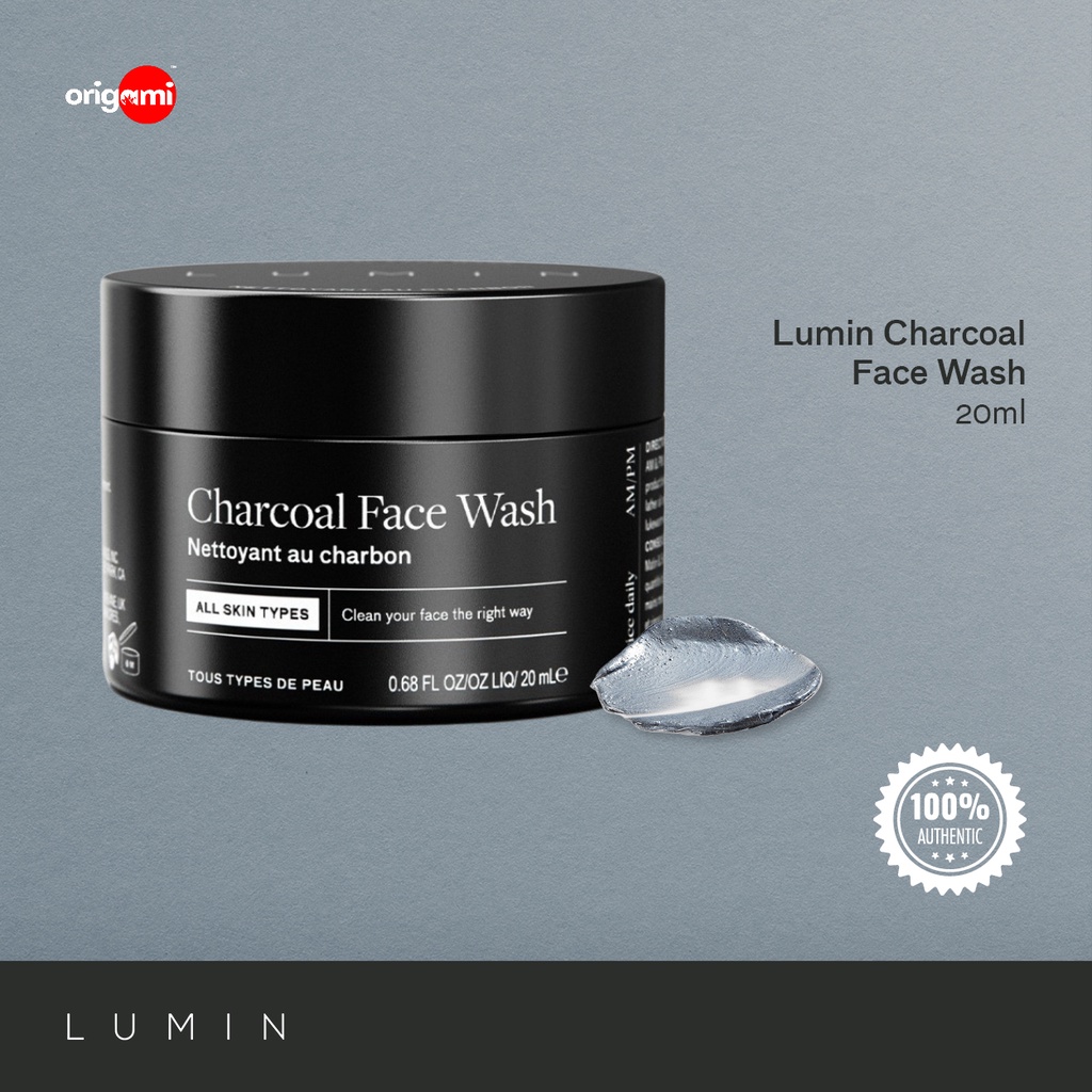 Lumin Skin Travel Size Charcoal Face Wash 20ml Shopee Philippines