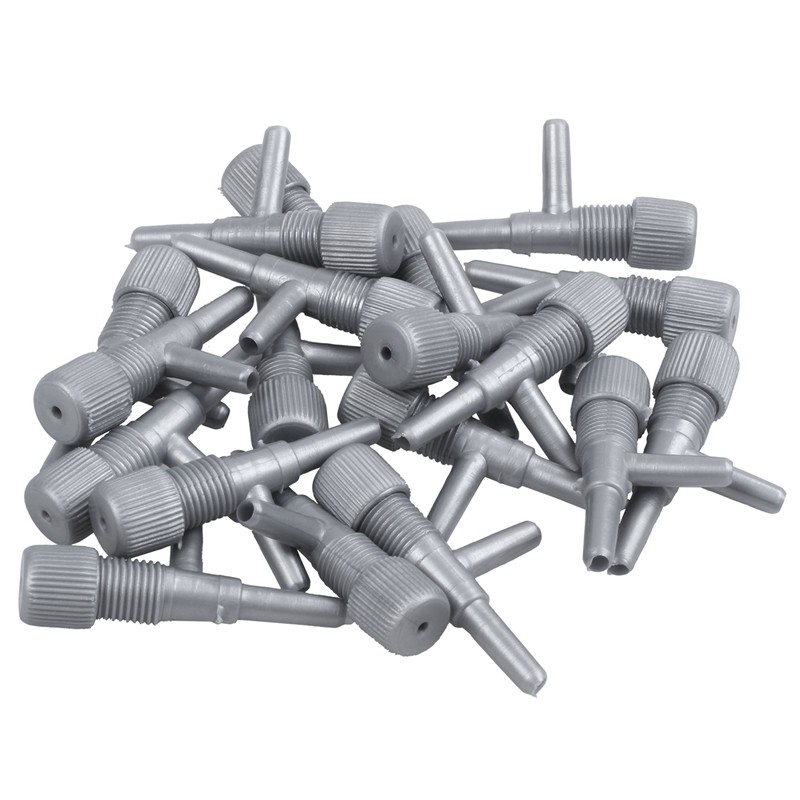Aquarium Fish Oxygen Air Line Tubing Flow Control Vae 20 Pcs Gray #2