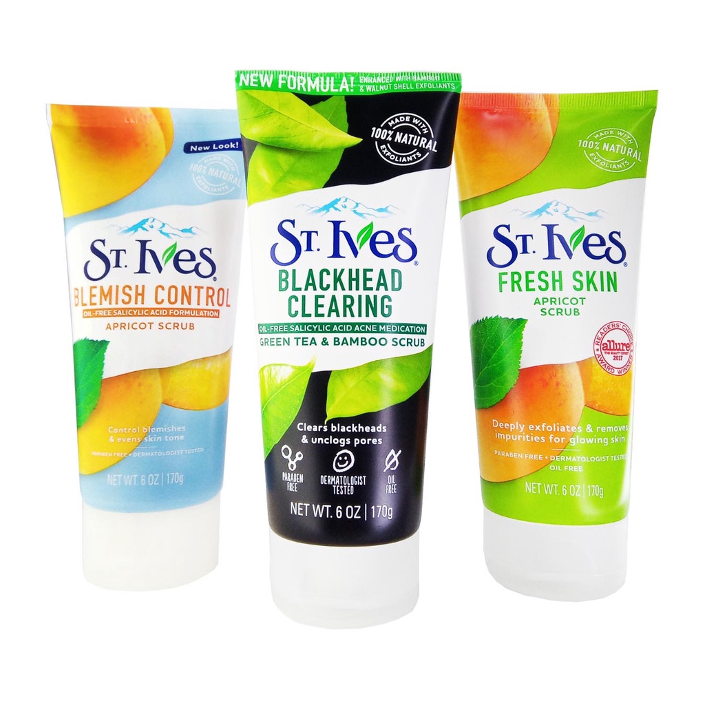 St. Ives Blackhead Clearing Green Tea & Bamboo, Blemish Control Fresh