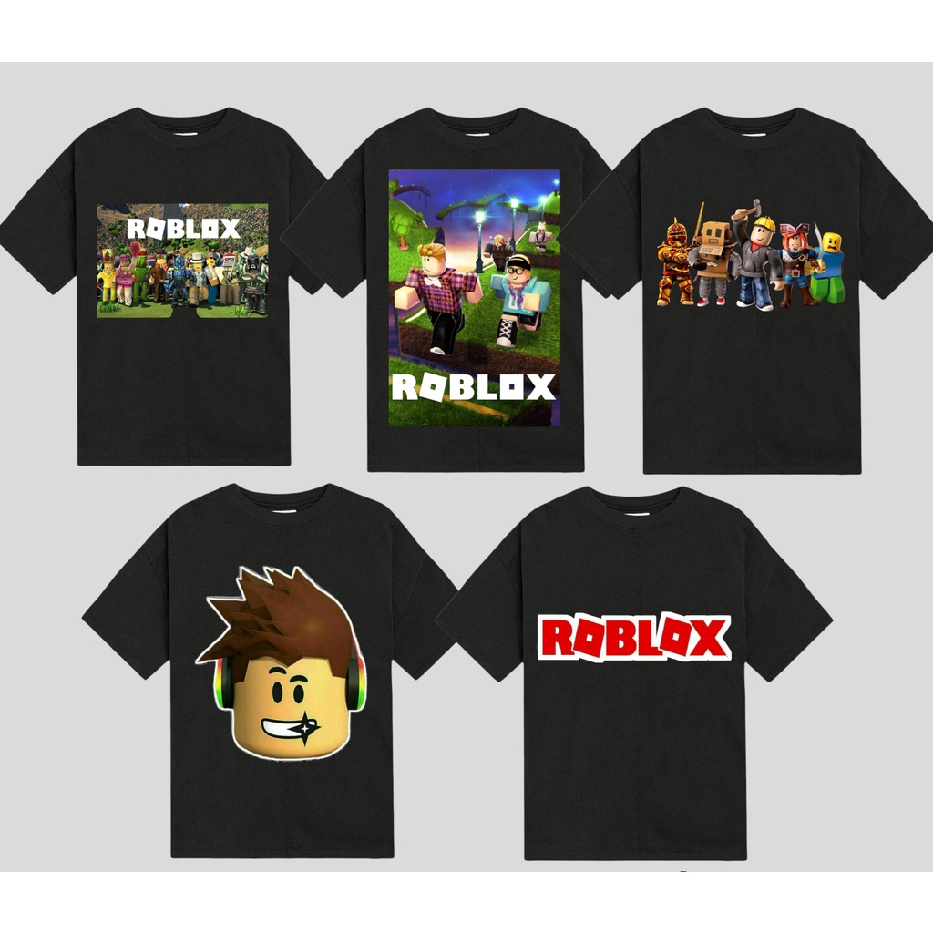 Roblox Black Tees [Batch 1] For Kids And Adults | Shopee Philippines