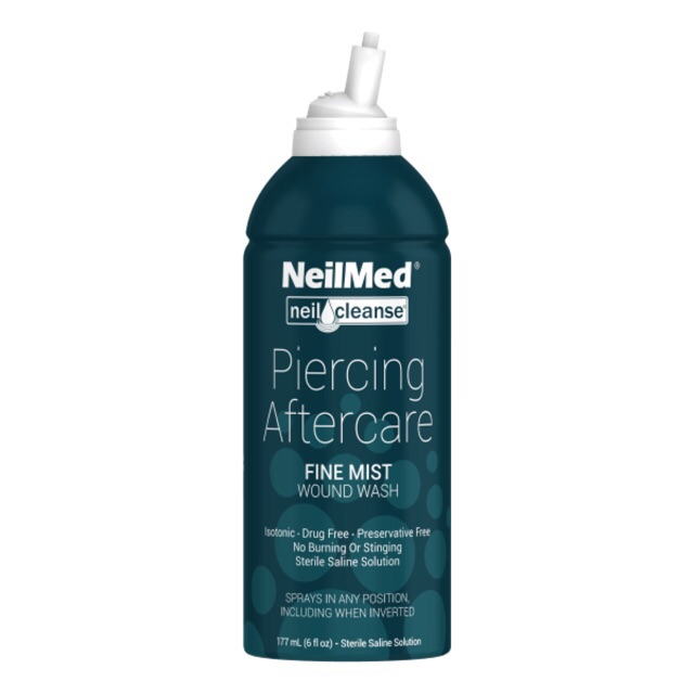 NeilMed Piercing Aftercare Fine Mist Sodium Chloride Solution Spray