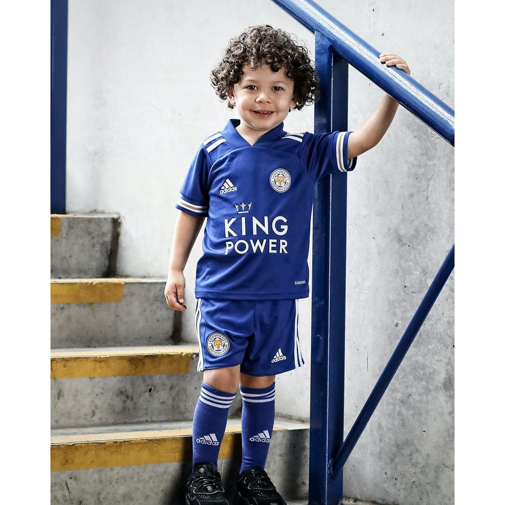 2 13years Top Quality 2020 2021 Leicester City Home Kids Soccer Jersey Kits Uniforms 20 21 Leicester Home Kid Kit Football Jersey Children S Suit Shirt With Shorts 2 Pieces Set With Socks Option Boy S Football