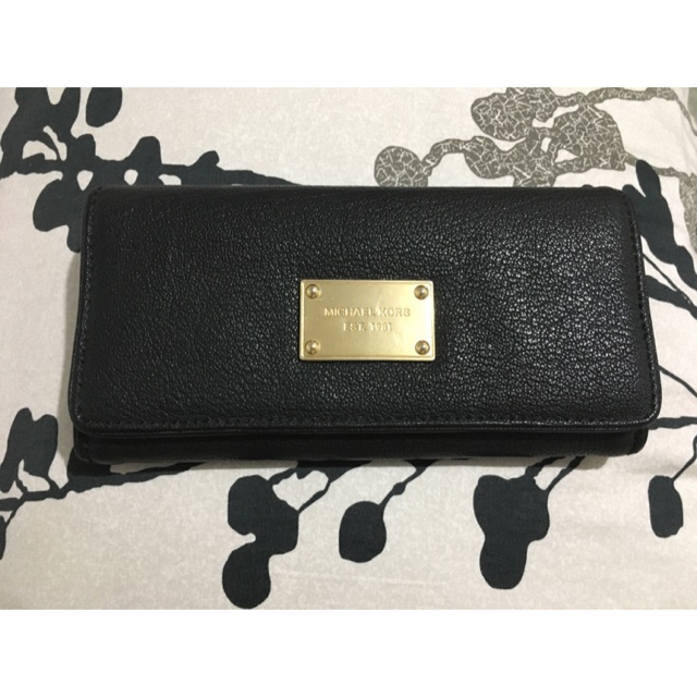 mk leather wallet