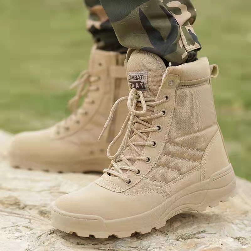 Unisex Tactical Combat High Boots | Shopee Philippines