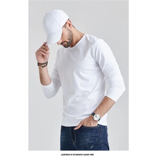 ACTIVE long-sleeved T-shirt DRI FIT unisex regular size solid color round neck top #9