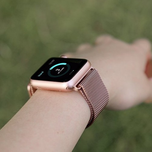 gold milanese loop apple watch 4