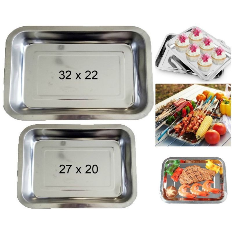 Stainless Food warmer / Tray / Serving Plate (makapal) Shopee Philippines