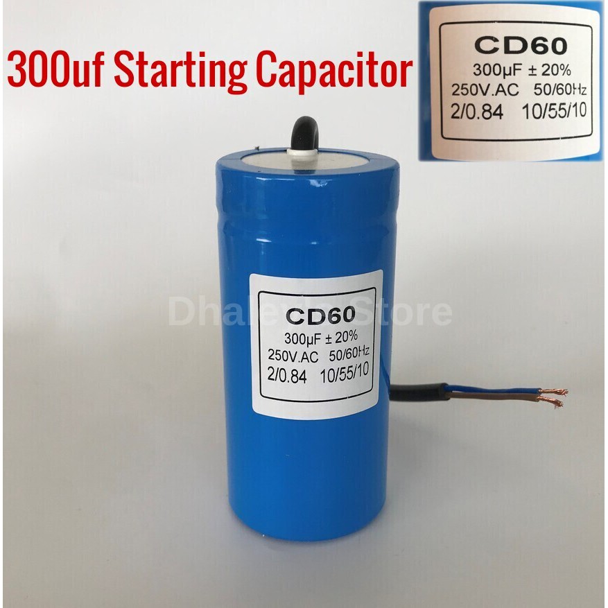 Cd60 300uf 250v Motor Waterpump Capacitor 300uf 250v Motor Capacitor 300mfd Starting 