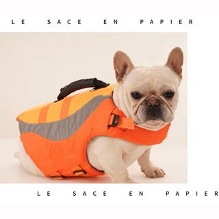 Ready Stock Swimsuit Life Jacket Pet Dog Clothes New Style Reflective Safety Supplies