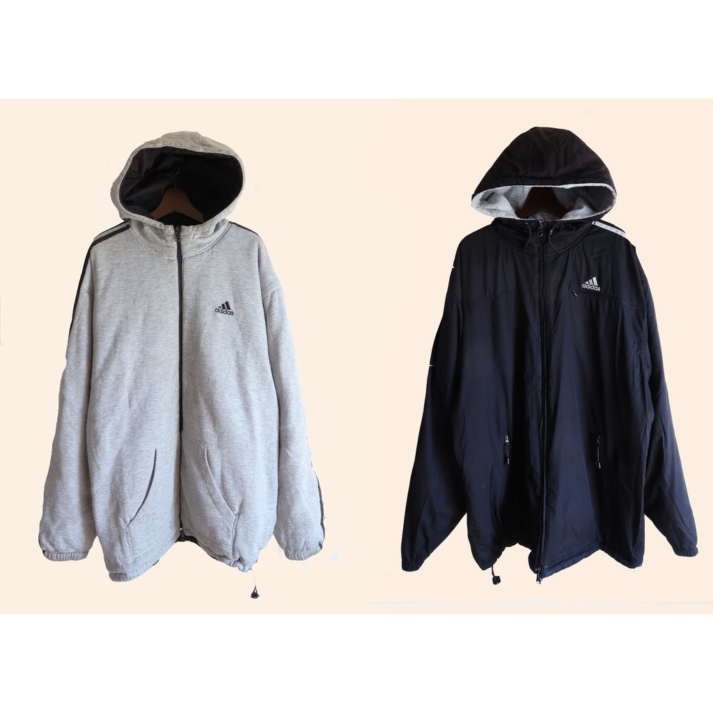 adidas reversible hooded jacket