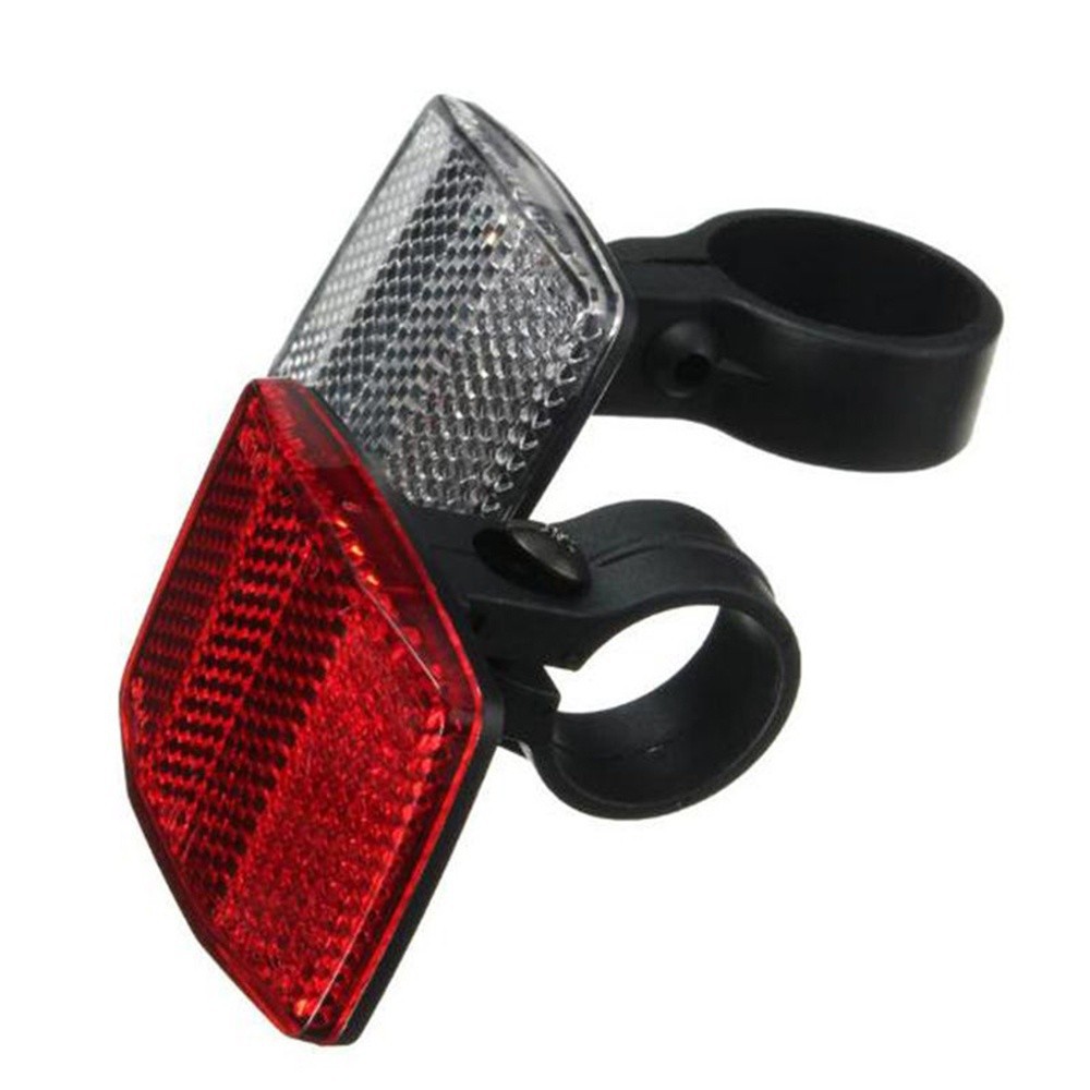 Road Cycle Bike Bicycle Reflector Light Reflective Strips Stick Front Rear Kit . 