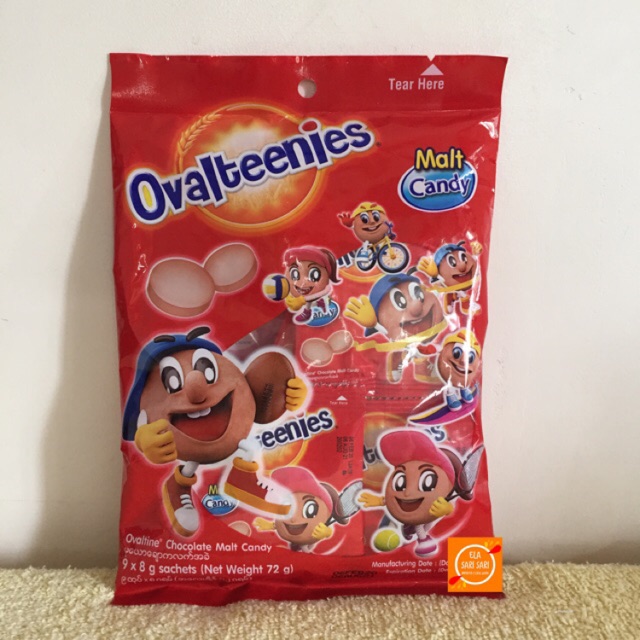 OVALTEENIES Chocolate Malt Candy 9sachets x 8grams Ovaltine Shopee