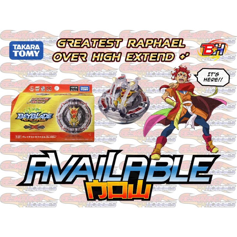 Available NOW! Original Takara Tomy Beyblade B-192 Greatest Raphael ...