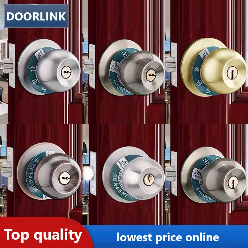 DOORLINK 588ss 588AB Stainless door knob set cone type globe shape