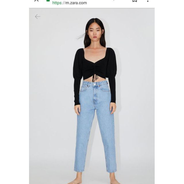 jeans mom zara