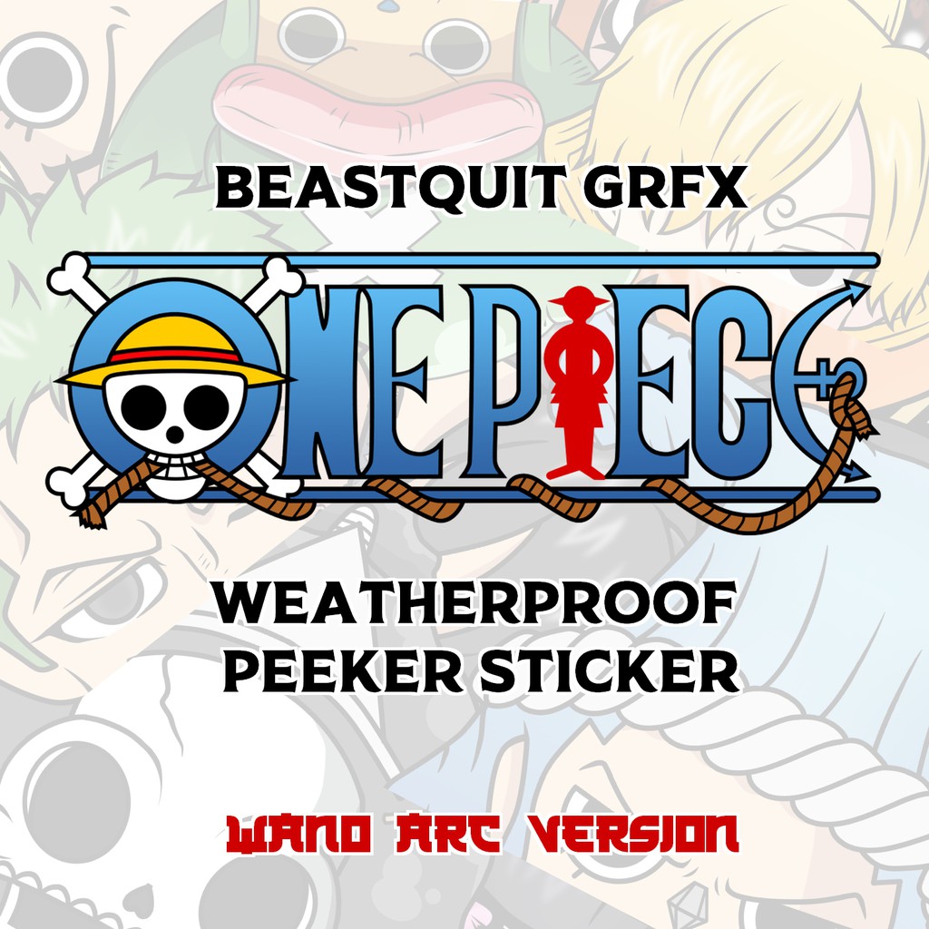 One Piece Wano Arc Weatherproof Tumbler Flask Car Motor Peeker Sticker Shopee Philippines