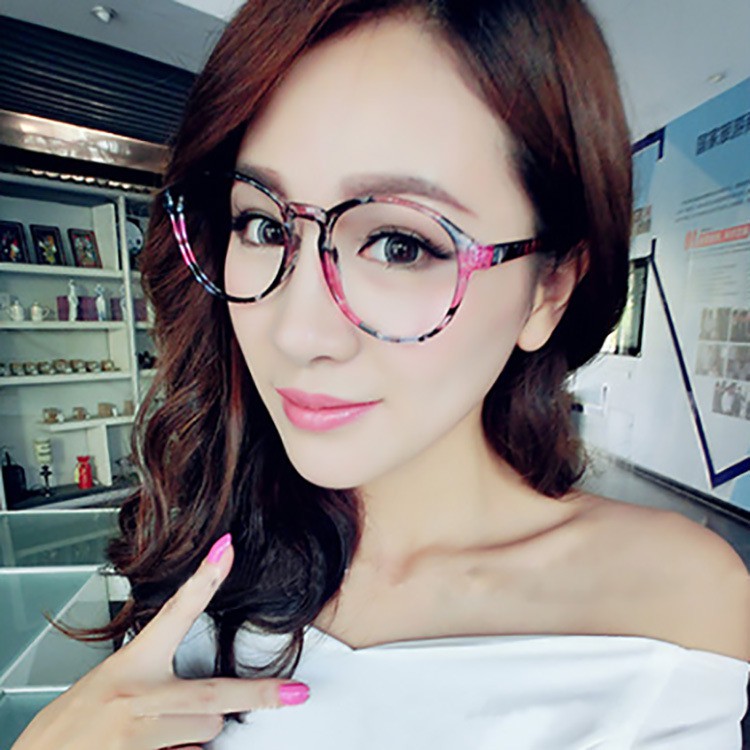 Korean fashion trend glasses frame can be equipped with myopia large