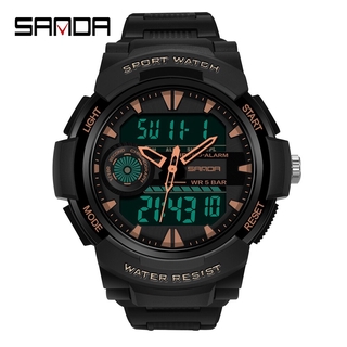 SANDA Fashion Outdoor Sport Watch Men Multifunction Watches Alarm Clock Chrono 5Bar Waterproof Digital Watch #1