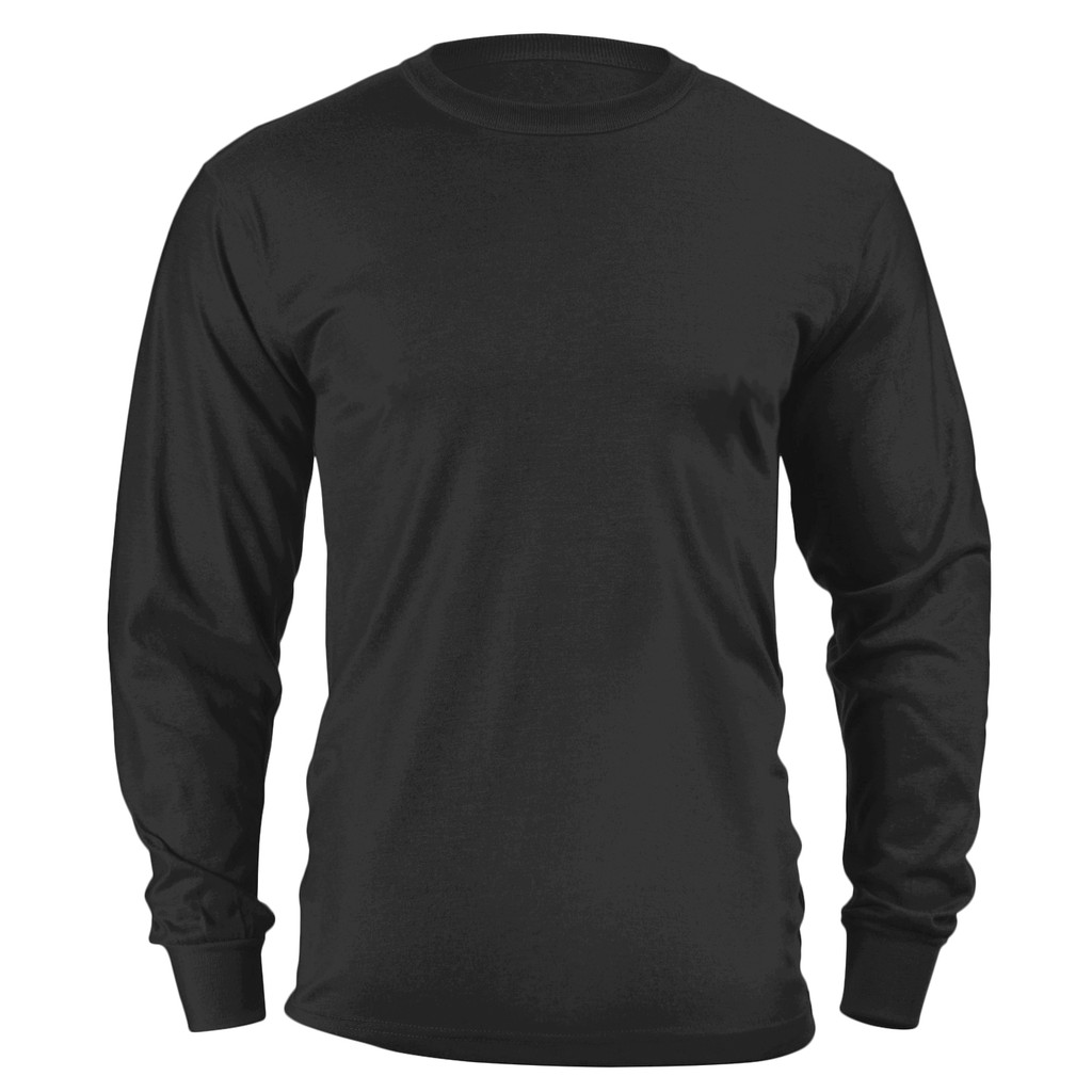 long sleeve plain black