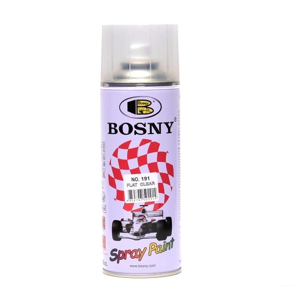 Bosny 191 Flat Clear Spray Paint 400cc Shopee Philippines
