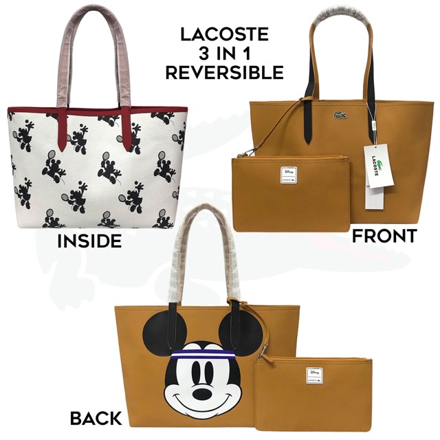 lacoste mickey mouse bag