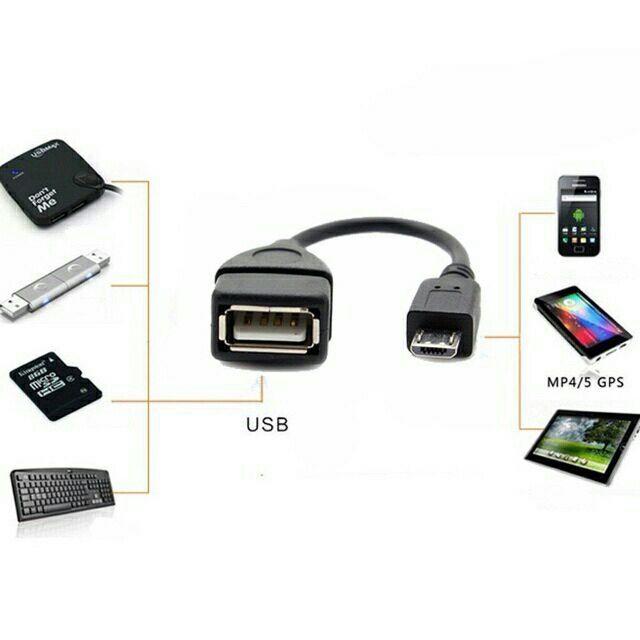 micro USB OTG Cord Connector Kit micro USB Male to USB Female | Shopee ...