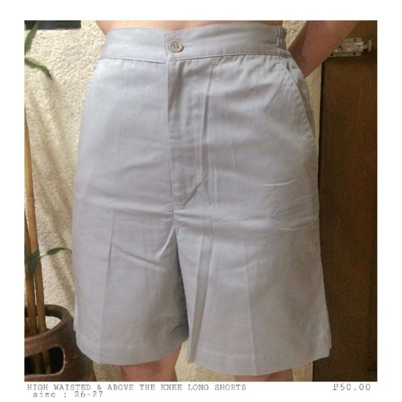 long shorts high waisted