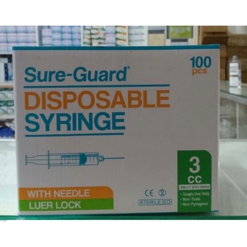 SUREGUARD Syringe 3CC sold/pc | Shopee Philippines