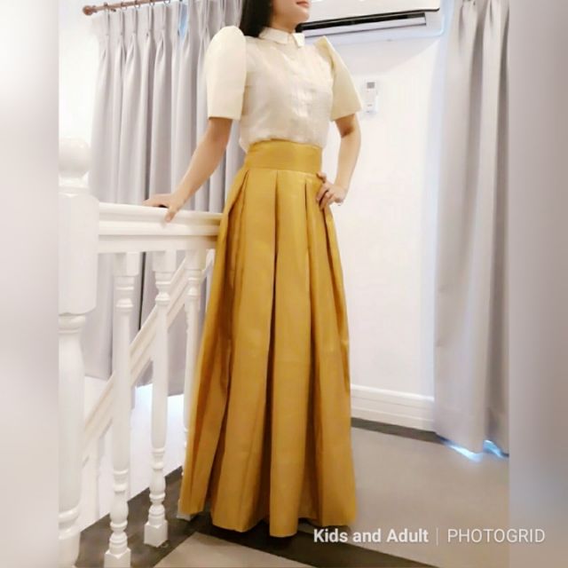 Clara Modern Filipiniana White Top