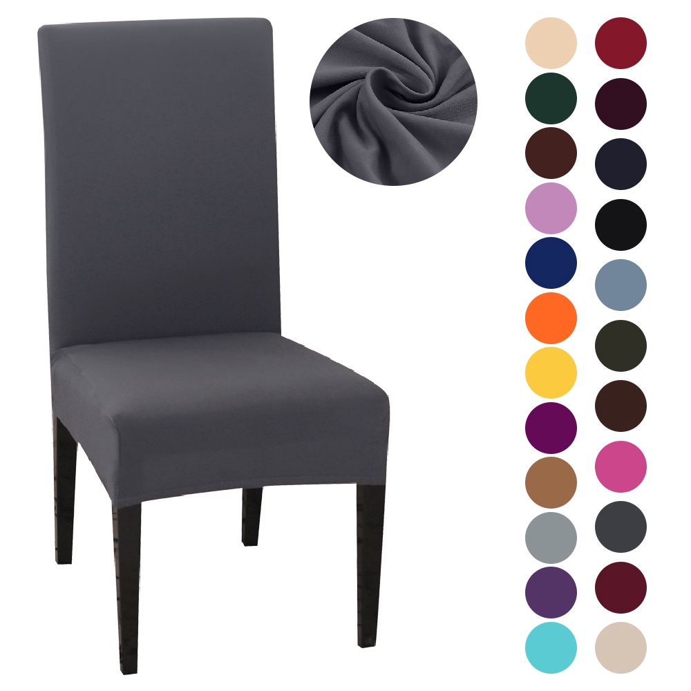 Solid Color Chair Cover 1 Pc Elastic Chair Cover Plain Chair Cover Elastic Chair Bench Hot Shopee Philippines