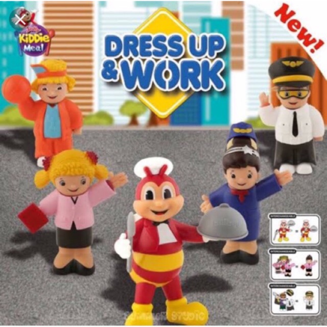 Jollibee Dress Up And Work Collectible Toys Shopee Philippines - jollibee roblox shirt