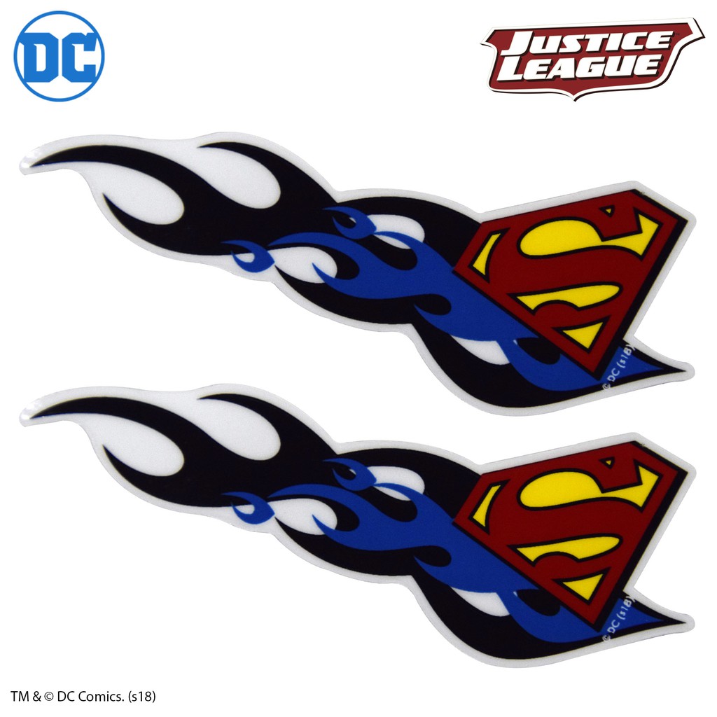 Superman Decals (2 pcs) Flames Design (Official Product) Shopee