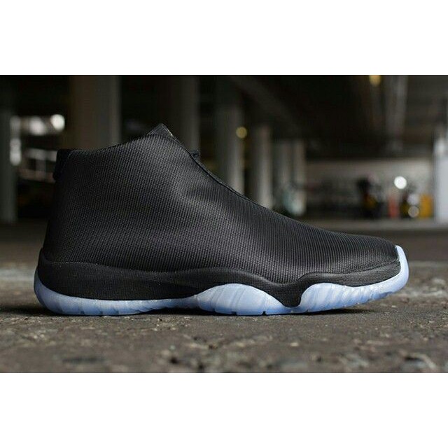 jordan future triple black leather